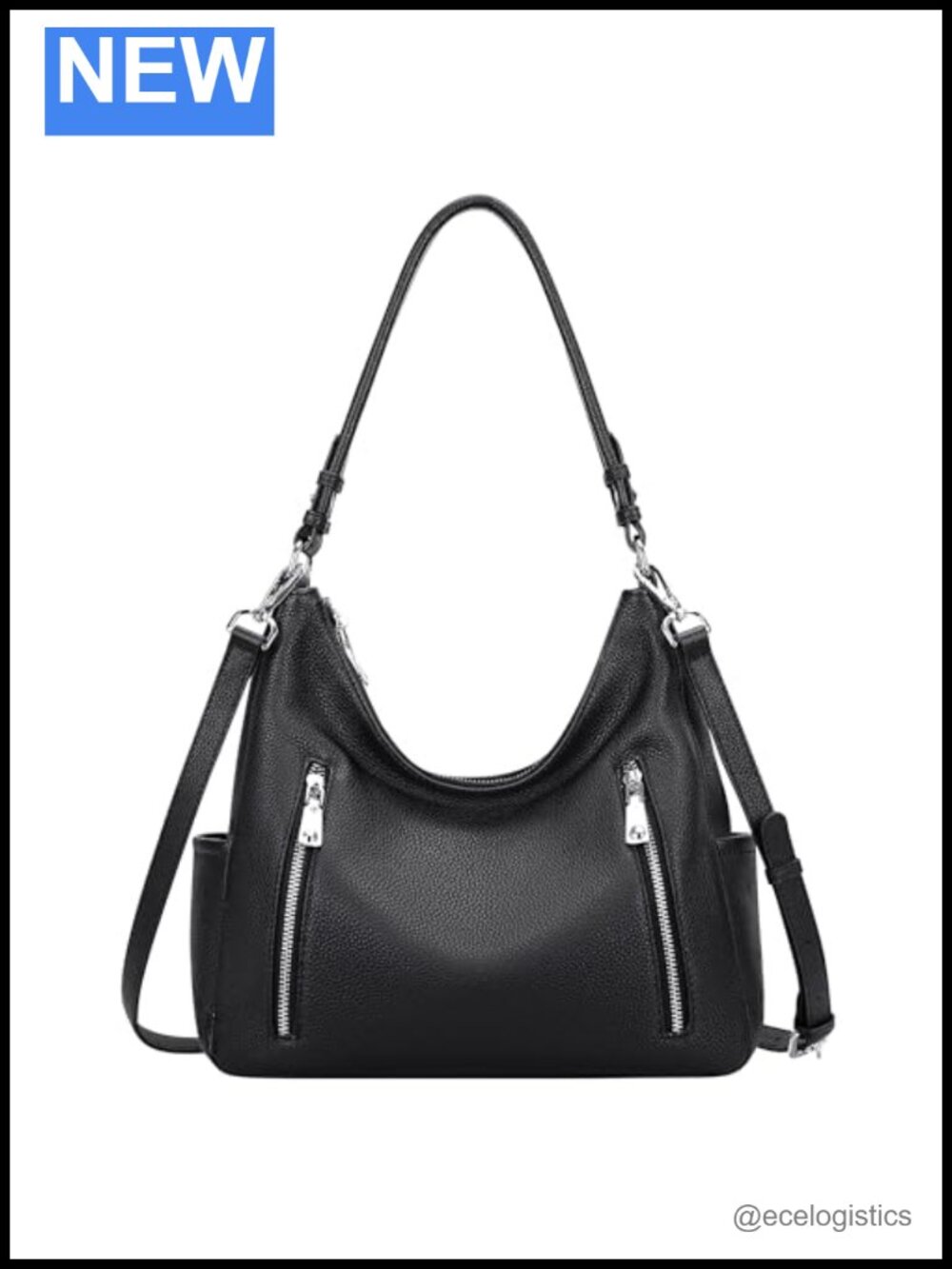 Genuine Leather Hobo Shoulder Bag Crossbody Purse Women